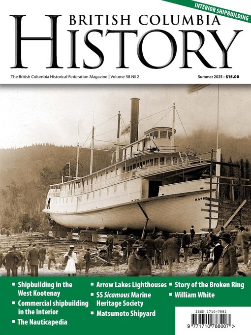 Title details for British Columbia History by British Columbia Historical Federation - Available